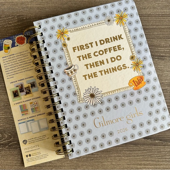 Gilmore Girls Dated 13-Month 2026 Planner with stickers and back pocket - Picture 1 of 16
